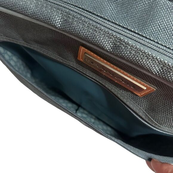 Vintage 80s Pan Am Charcoal canvas travel messenger bag with shoulder strap NWT - Picture 3 of 15